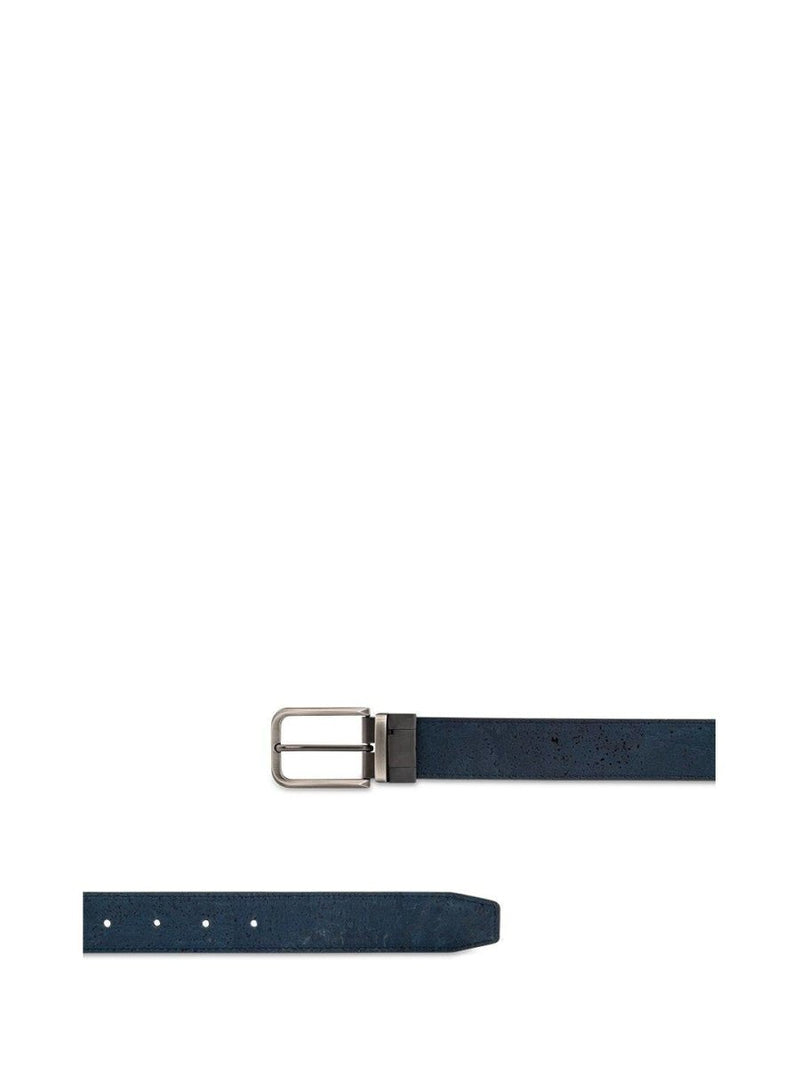 Buy Ari Reversible Cork Belt Men's - Prussian Blue and Pebble Grey | Shop Verified Sustainable Mens Belt on Brown Living™