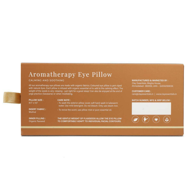 Buy Aromatherapy Eye Pillow Brown - 280g | Shop Verified Sustainable Eye Pillow on Brown Living™
