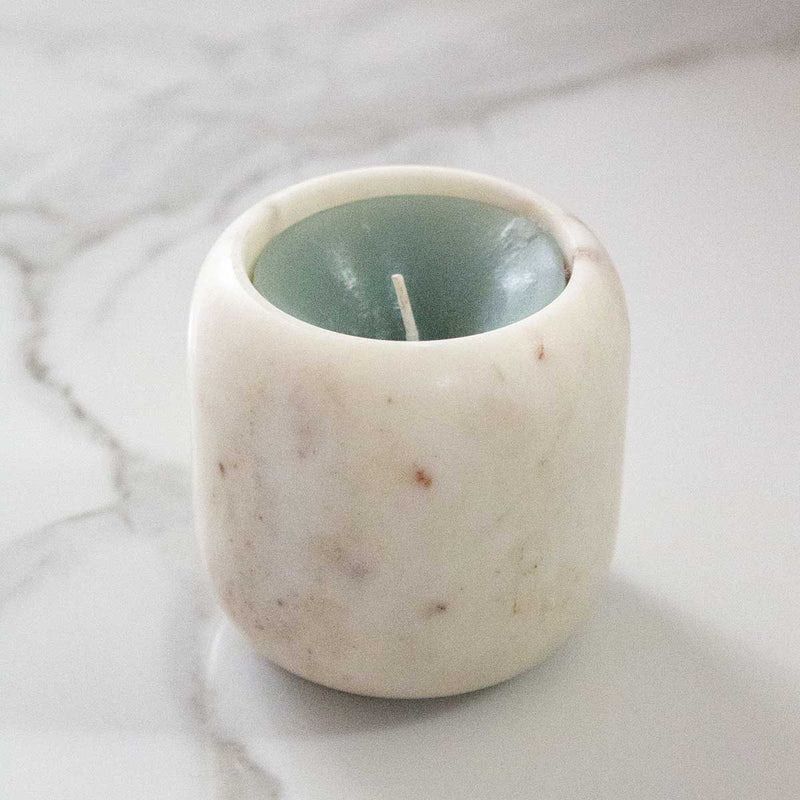 Buy Aromatic Carrara Marble Candle | Shop Verified Sustainable Candles & Fragrances on Brown Living™