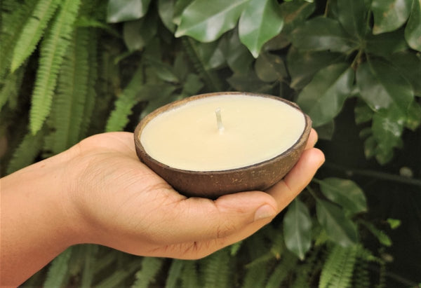 Buy Aromatic Coconut Shell Diwali Candle With Soy Wax | Shop Verified Sustainable Products on Brown Living