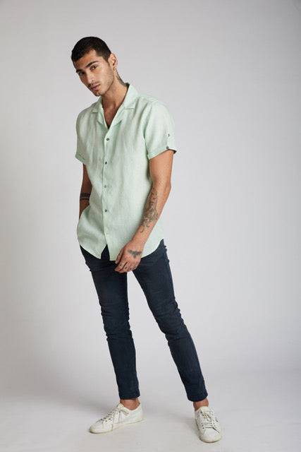 Arrow Resort Shirt Mint Green | Verified Sustainable by Brown Living™