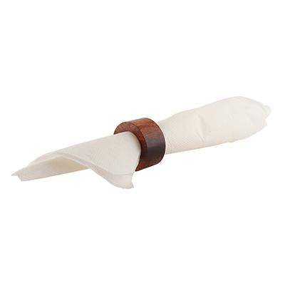 Wooden Artisan Crafted Dinner Napkin Rings Set of 12 | Verified Sustainable by Brown Living™