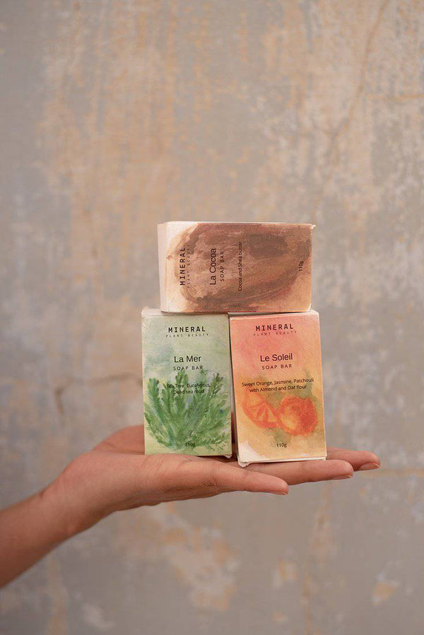 Buy Artisanal Botanical Soaps | Set of Three | Shop Verified Sustainable Body Soap on Brown Living™