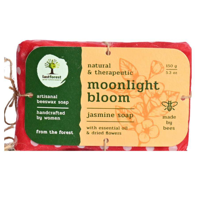Buy Artisanal Handmade Origin Beeswax Soap Infused with Real Jasmine Petals 150g | Shop Verified Sustainable Body Soap on Brown Living™