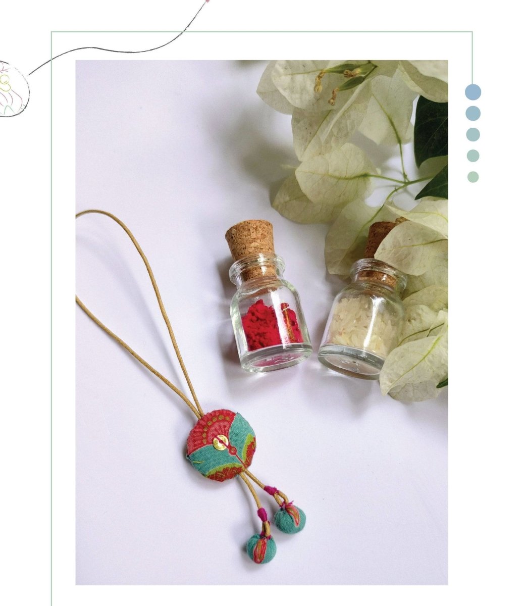 Artisanal Rakhi & Lumba set #9 ( Assorted ) | Verified Sustainable by Brown Living™
