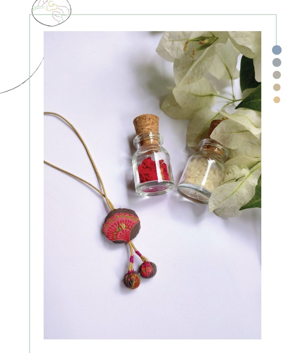 Artisanal Rakhi & Lumba set #9 ( Assorted ) | Verified Sustainable by Brown Living™