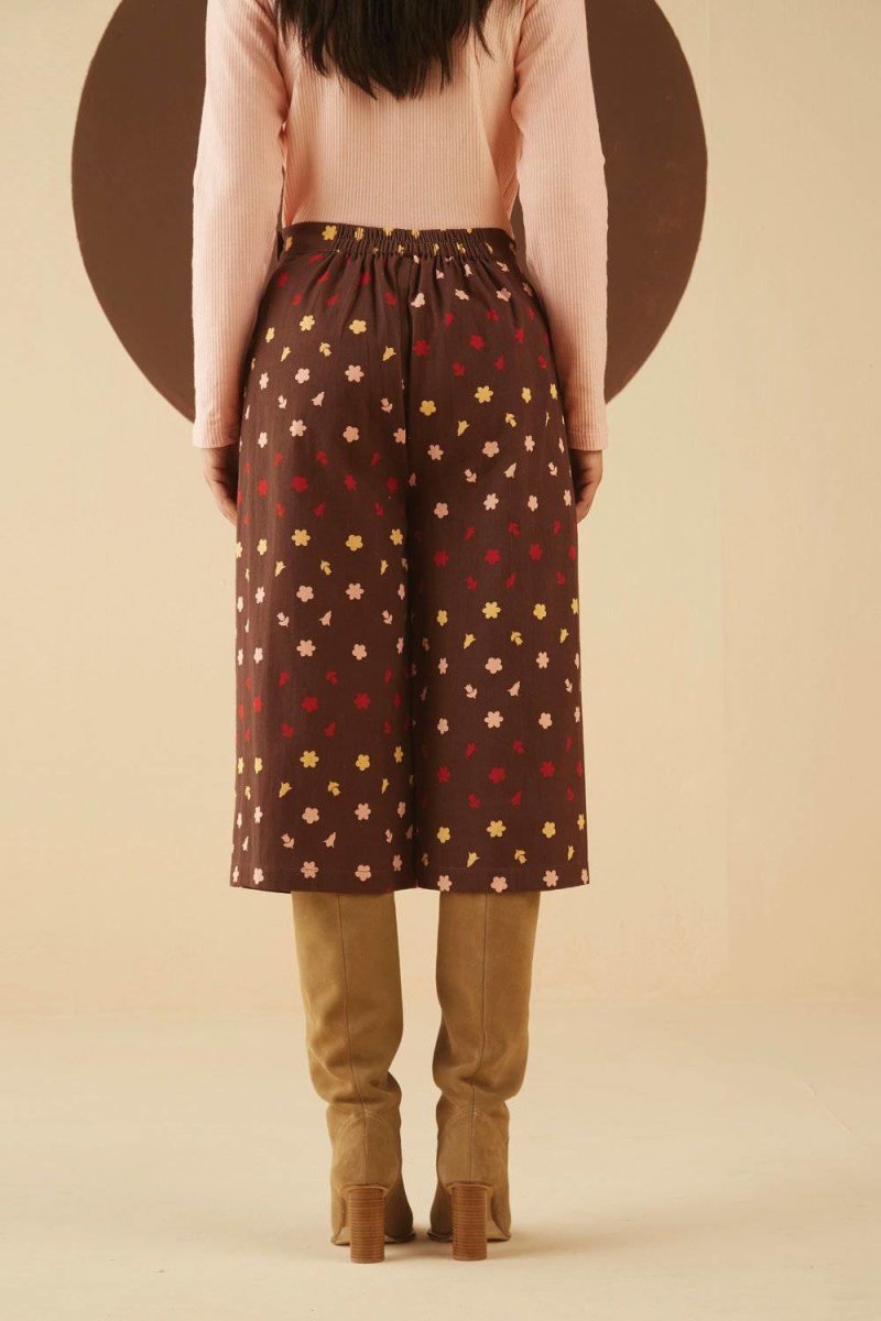 Buy Ashley Print Cullotes | Shop Verified Sustainable Womens Trousers on Brown Living™