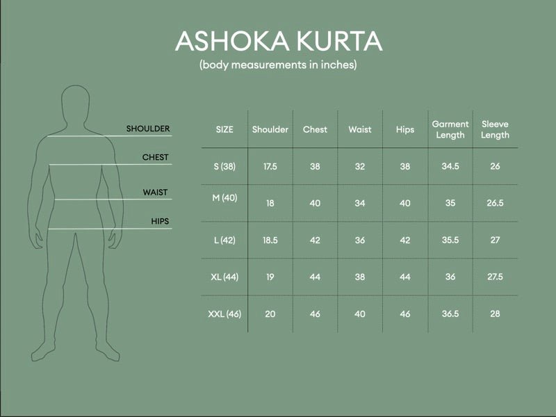 Buy Ashoka Double Breasted Kurta - Black | Shop Verified Sustainable Mens Kurta on Brown Living™