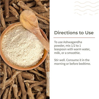 Ashwagandha Root Powder for Mental Well Being | 100g – Powder Drink Mixes on Brown Living™. SKU: ESFAR0SG100. Img 4.