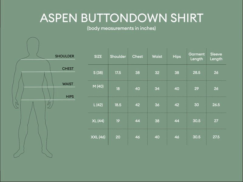 Buy Aspen Button Down Shirt - Blue | Shop Verified Sustainable Mens Shirt on Brown Living™