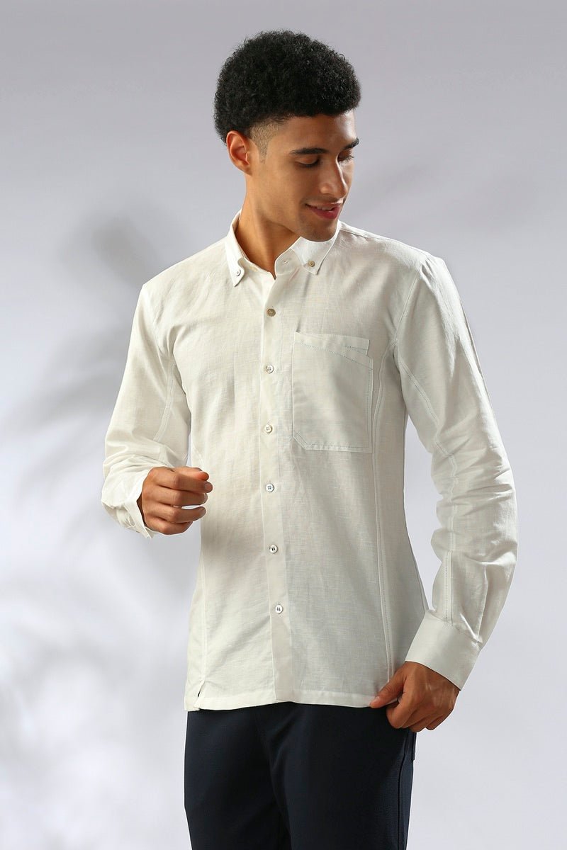 Aspen Button Down Shirt - White | Verified Sustainable by Brown Living™