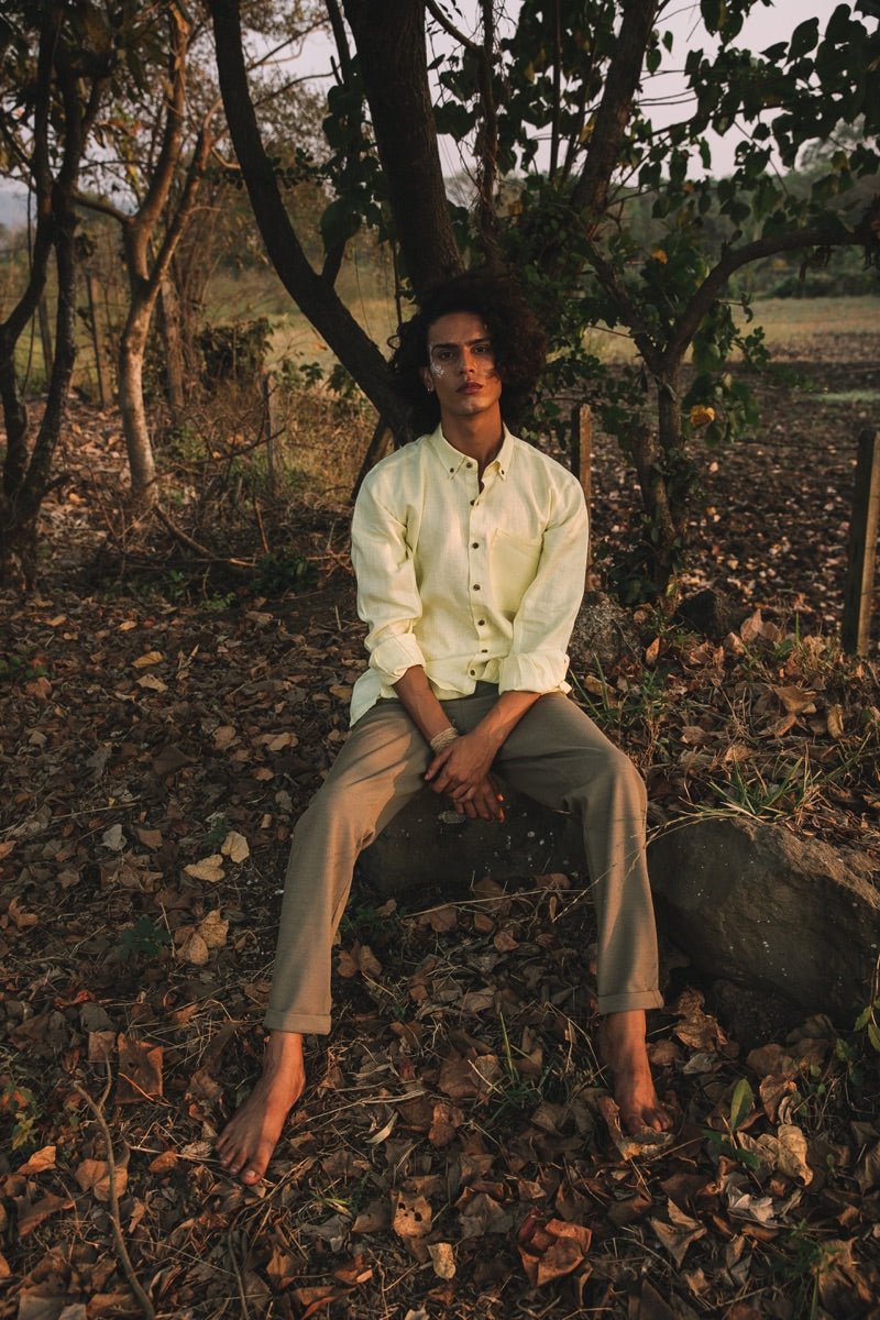 Aspen Button Down Shirt - Yellow | Verified Sustainable by Brown Living™