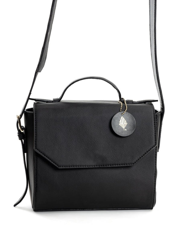 Buy Asteria (Black) | Women's Bag made with Apple Leather | Shop Verified Sustainable Womens Bag on Brown Living™