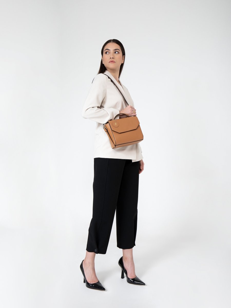 Asteria (Caramel) | Women's Bag made with Apple Leather | Verified Sustainable by Brown Living™