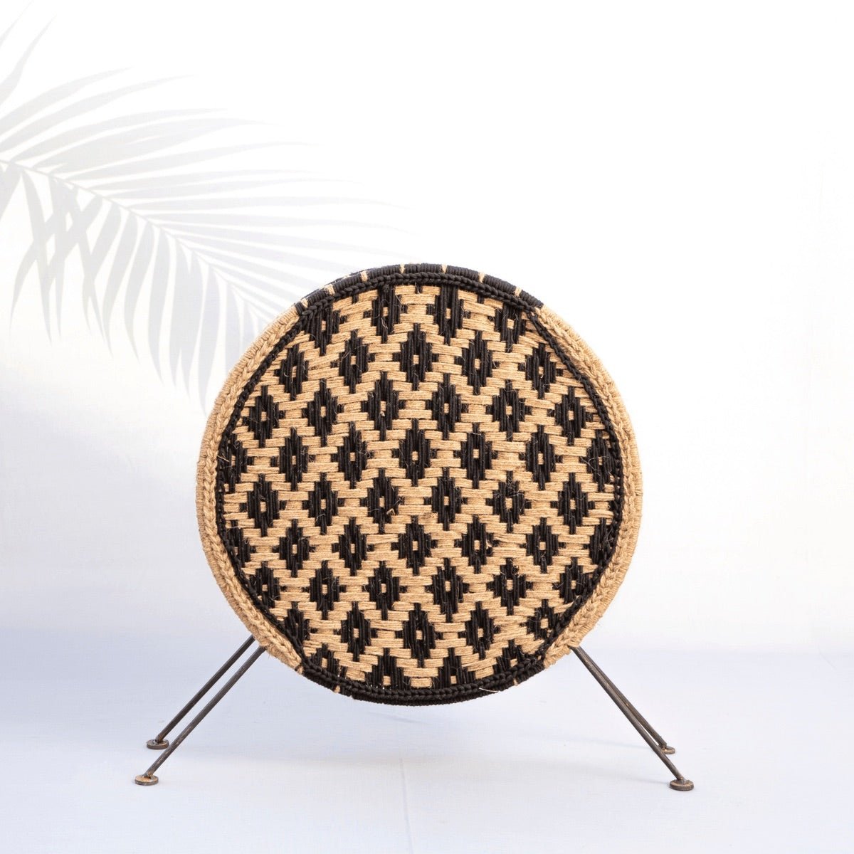 Asteroid Jute & Cotton Round Lamp | Verified Sustainable by Brown Living™