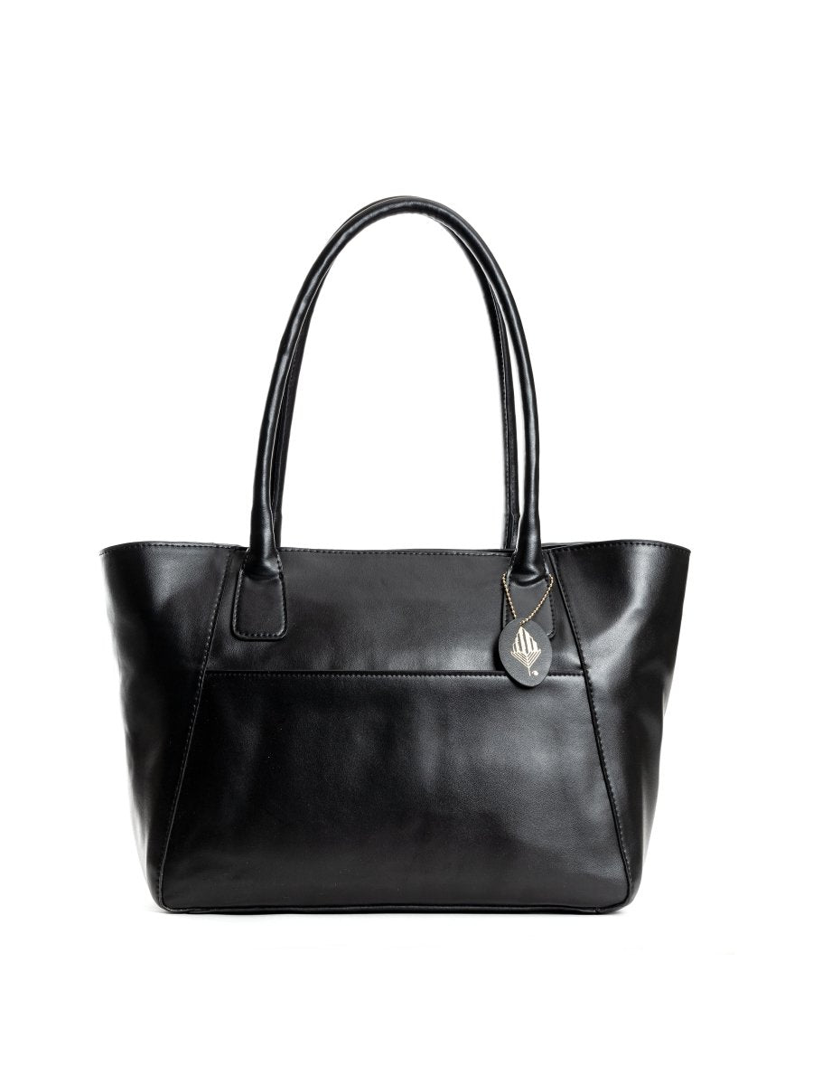 Athena (Black) | Women's Bag Made with Cactus Leather | Verified Sustainable by Brown Living™