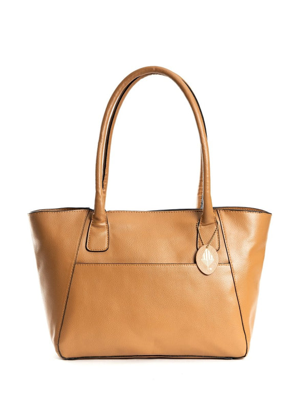 Buy Athena (Caramel) | Women's bag made with Cactus Leather | Shop Verified Sustainable Tote Bag on Brown Living™