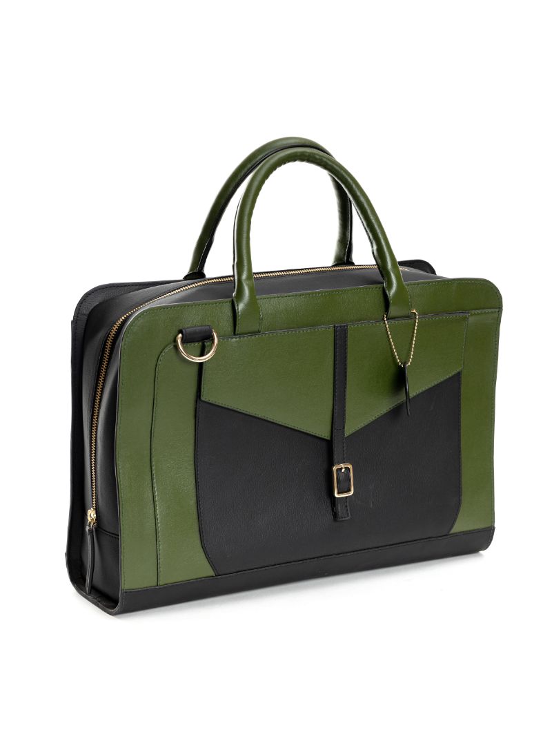 Buy Atlas (Green and Black) | Shop Verified Sustainable Womens Handbag on Brown Living™