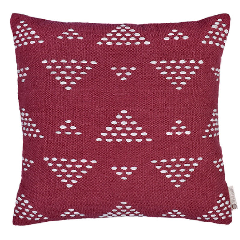 Buy Atrisuta Solids Cushion Cover (Muted Scarlet) | Shop Verified Sustainable Products on Brown Living