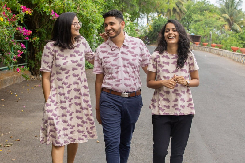 Buy Aurora Waves Organic Cotton T-Shirt Dress | Shop Verified Sustainable Womens Dress on Brown Living™