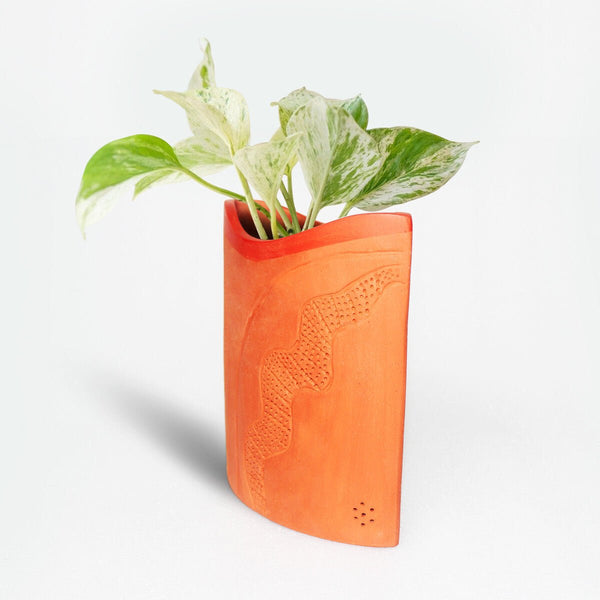 Buy AYE Terracotta Designer Planter | Shop Verified Sustainable Pots & Planters on Brown Living™
