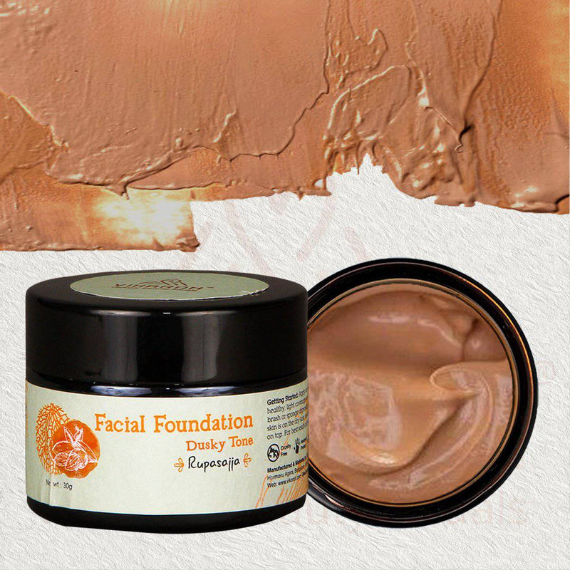 Buy Ayurvedic Facial Foundation Dusky Tone | Shop Verified Sustainable Makeup Foundation on Brown Living™