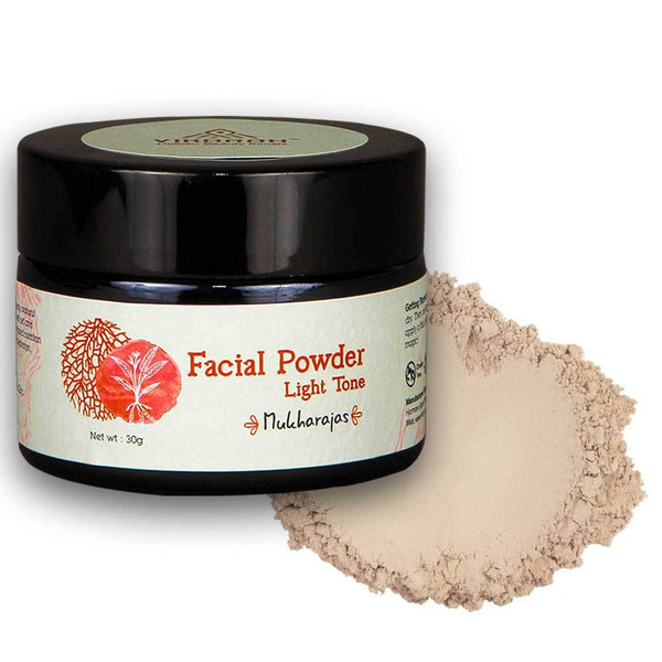 Buy Ayurvedic Facial Powder Light Tone | Shop Verified Sustainable Makeup Compact on Brown Living™