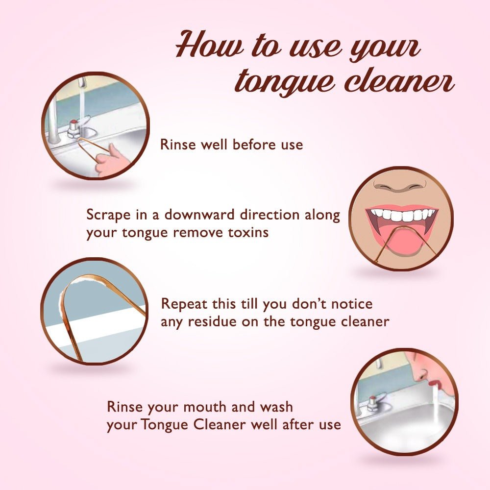 Ayurvedic Pure Copper Tongue Cleaner/Scraper | Verified Sustainable by Brown Living™