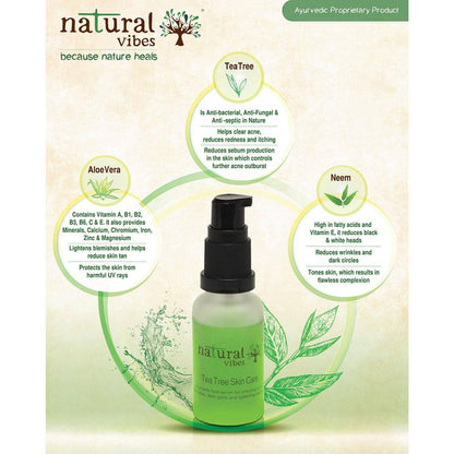 Ayurvedic Skin Repair and Glow Combo Day and Night – Face Serum by Natural Vibes available on Brown Living™. . SKU: 063 - 01431 - NV_repair_glow_combo_teatree_VitaC_serum. Img 15.