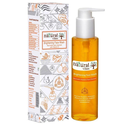 Ayurvedic Vitamin C Brightening Face Wash 120 ml – Face Wash by Natural Vibes available on Brown Living™. . SKU: 063 - 01379 - NV_vita_c_brightening_face_wash_120ml. Img 5.