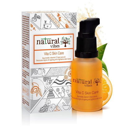 Ayurvedic Vitamin C Skin Care Serum 30 ml – Face Serum by Natural Vibes available on Brown Living™. . SKU: 063 - 01369 - NV_teatree_Vita_C_serum_30ml. Img 11.