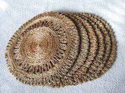 Buy Azal Braided Jute Place mats - Set Of 4 | Shop Verified Sustainable Table Decor on Brown Living™