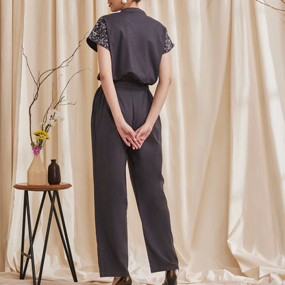 Azalea - Elegant Jumpsuit with Embroidery | Verified Sustainable by Brown Living™