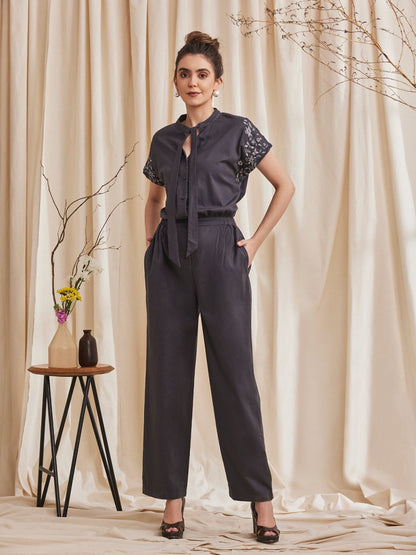 Azalea - Elegant Jumpsuit with Embroidery | Verified Sustainable by Brown Living™