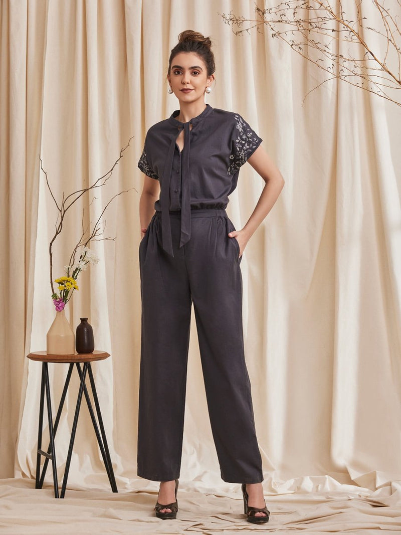 Buy Azalea - Elegant Jumpsuit with Embroidery | Shop Verified Sustainable Products on Brown Living