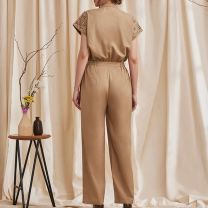 Azalea - Elegant Jumpsuit with Embroidery | Verified Sustainable by Brown Living™