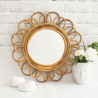 Azaro - Cane Wall Mirror | Verified Sustainable by Brown Living™