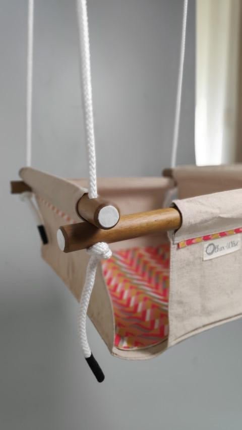 Buy Baby-Toddler Swing - Canvas Zig Zag | Shop Verified Sustainable Products on Brown Living