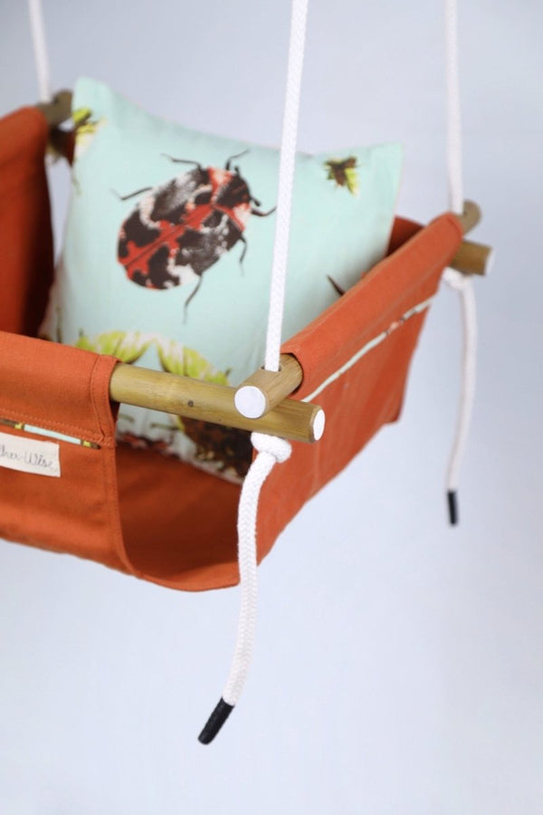 Buy Baby-Toddler Swing - Orange Bug | Shop Verified Sustainable Products on Brown Living