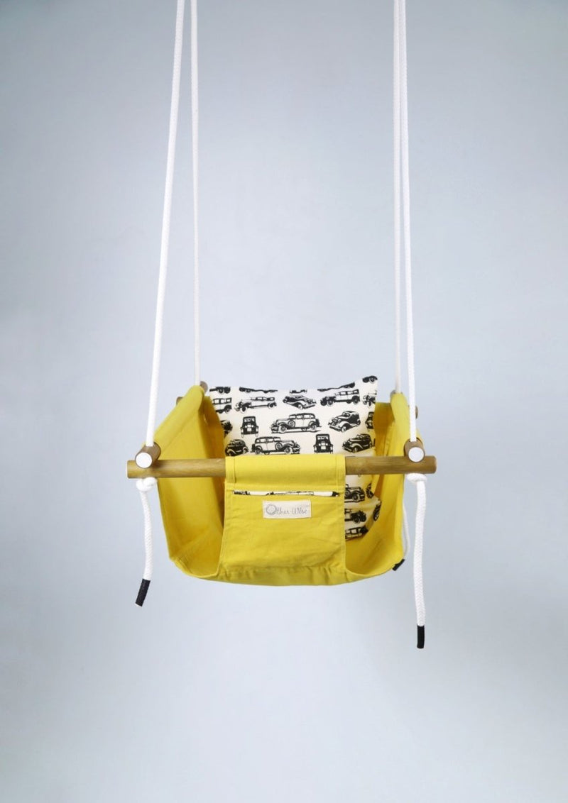 Buy Baby-Toddler Swing - Yellow Taxi | Shop Verified Sustainable Indoor & Outdoor Play Equipments on Brown Living™