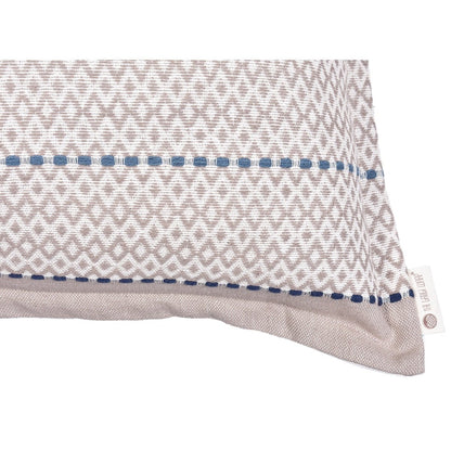 Back To Nature Cotton Blue Bed Set (1 Bedcover + 2 Pillow Covers) | Verified Sustainable by Brown Living™