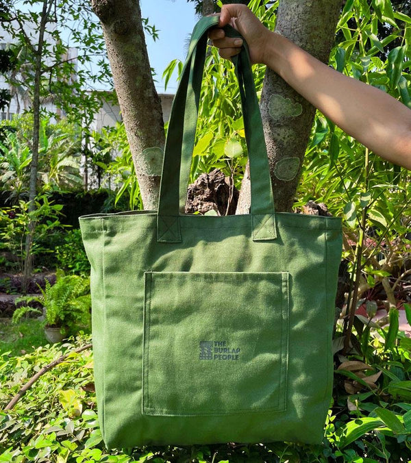 Buy Bag for Life - Kale Green Canvas Tote | Shop Verified Sustainable Tote Bag on Brown Living™