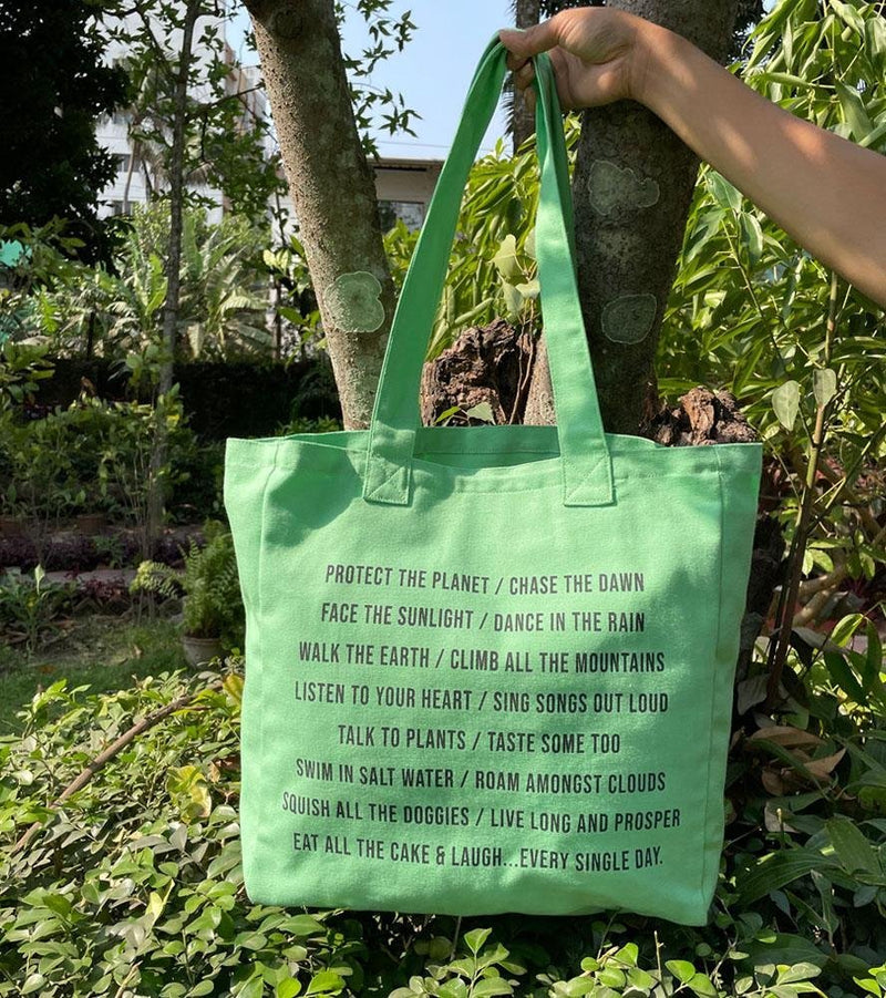 Buy Bag for Life - Mint Green Canvas Tote | Shop Verified Sustainable Products on Brown Living