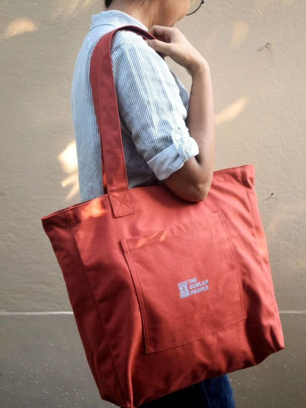 Buy Bag for Life - Rust Red Canvas Tote | Shop Verified Sustainable Tote Bag on Brown Living™