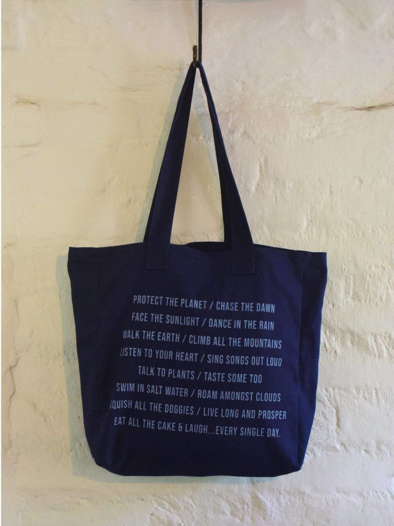 Buy Bag for Life - Sailor Blue Canvas Tote | Shop Verified Sustainable Tote Bag on Brown Living™
