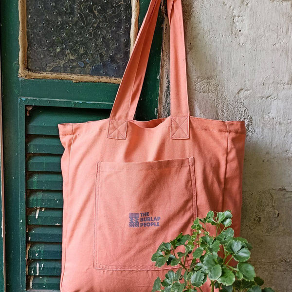 Buy Bag for Life - Salmon Canvas Tote | Shop Verified Sustainable Tote Bag on Brown Living™