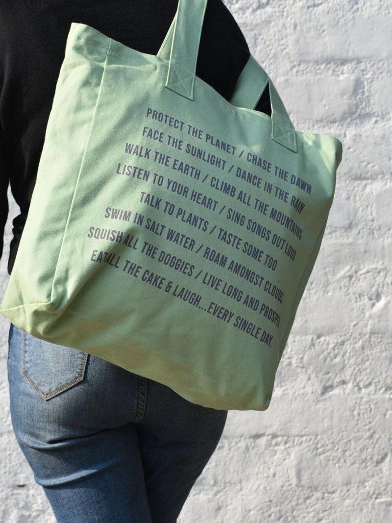 Buy Bag for Life - Sea Foam Green Canvas Tote | Shop Verified Sustainable Products on Brown Living