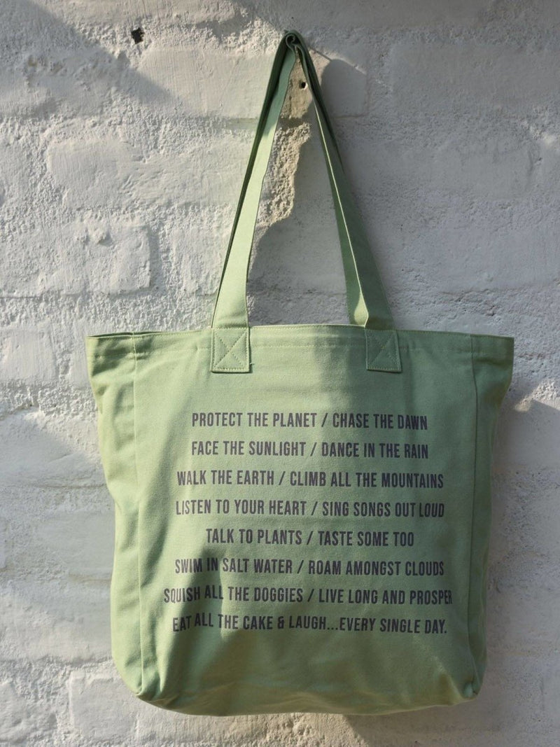 Buy Bag for Life - Sea Foam Green Canvas Tote | Shop Verified Sustainable Products on Brown Living