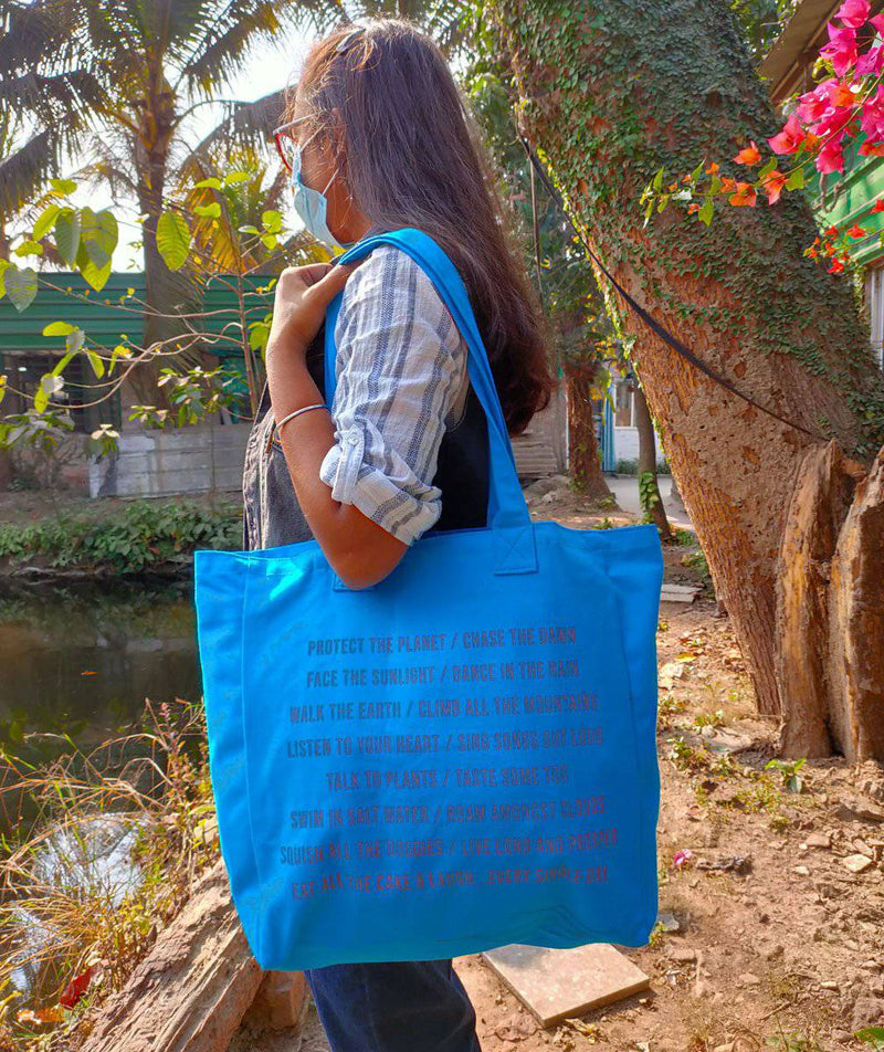 Buy Bag for Life - Venus Blue Canvas Tote | Shop Verified Sustainable Tote Bag on Brown Living™