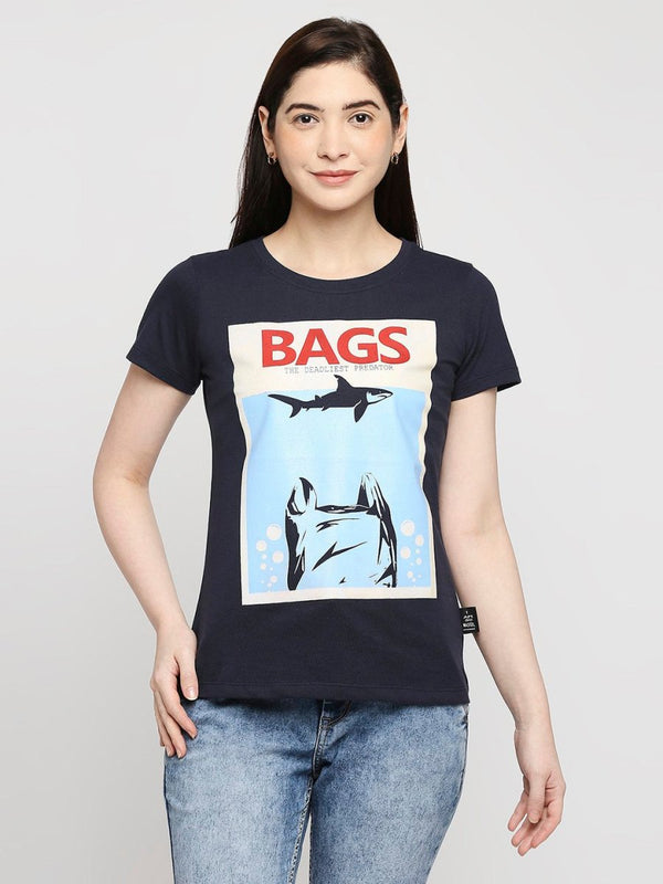 Buy Bags T-shirt | Recycled Polyester + Recycled Cotton Blend | Shop Verified Sustainable Products on Brown Living